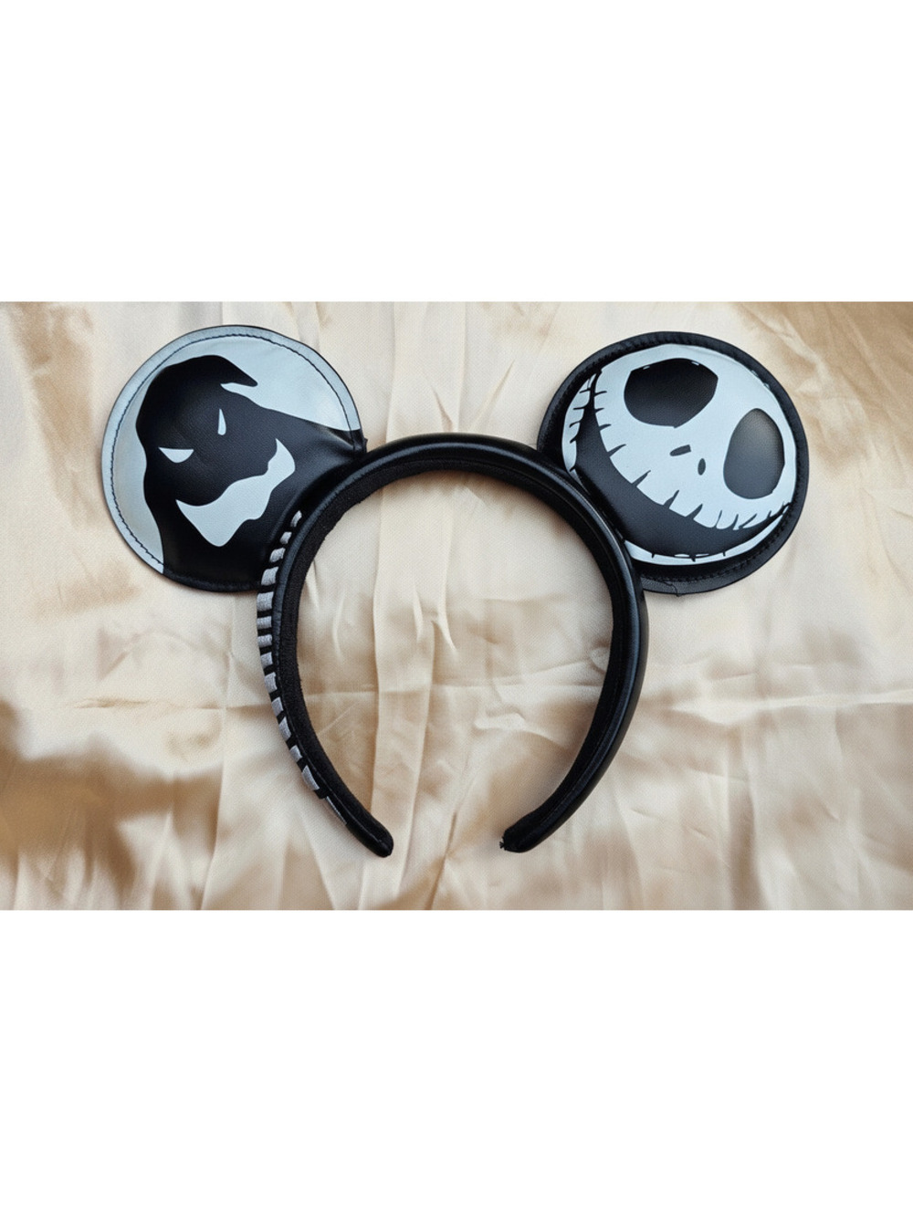 Black Nightmare Before Christmas Mickey Ears Minnie Ears Headband zero jack